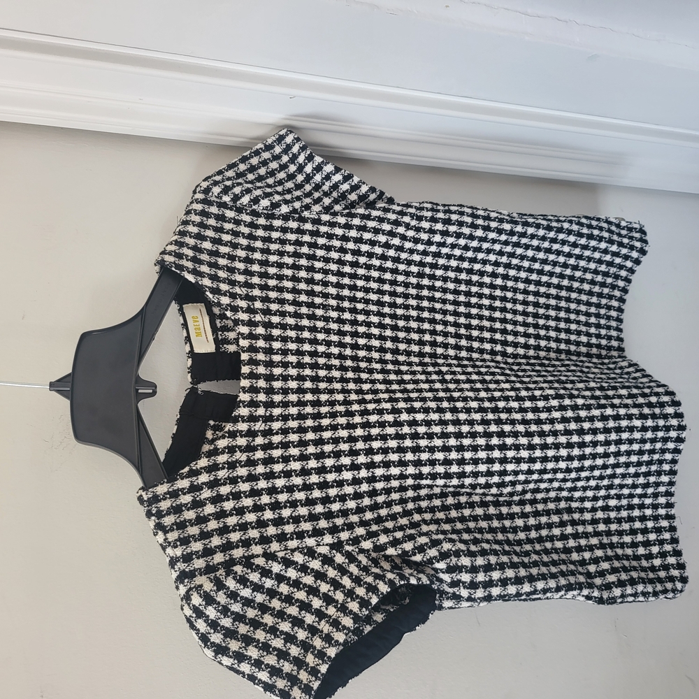 Antholopology Black and White Women's Top